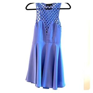 English Rose | Anthropologie periwinkle cage dress